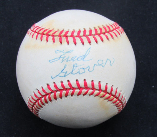 Fred Glover Autographed OAL Baseball NHL Hockey Player Detroit Red Wings