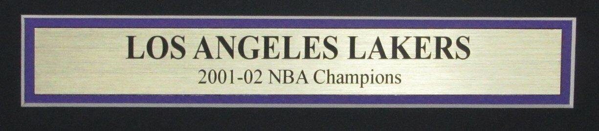 LA Lakers 2001-02 NBA Champs Los Angeles Times Newspaper Framed 166334