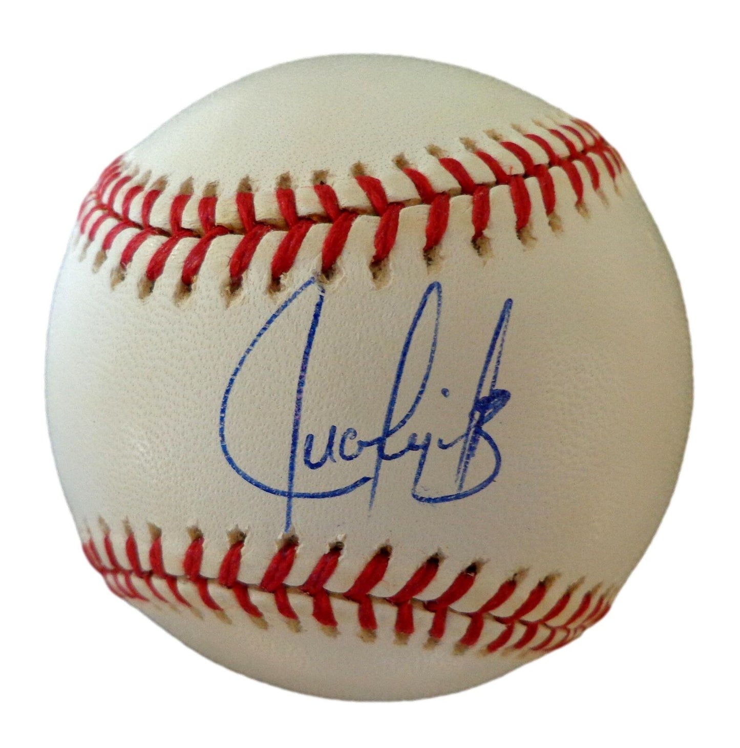 Juan González Autographed OML Baseball Cleveland Indians 179964