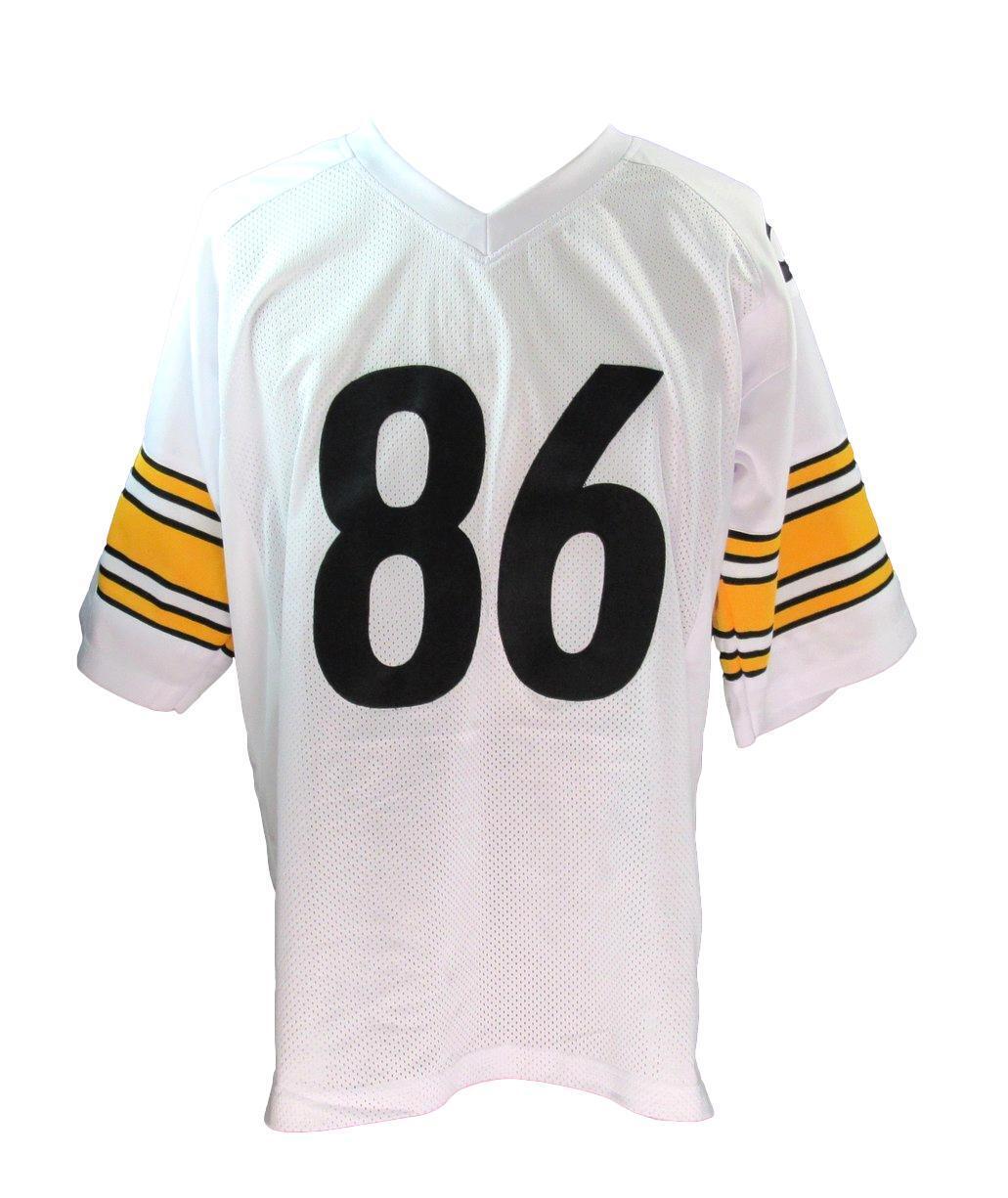 Hines Ward Autographed Custom White Football Jersey Steelers JSA 180118