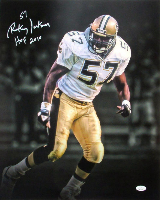 Rickey Jackson HOF Autographed 16x20 Photo New Orleans Saints JSA