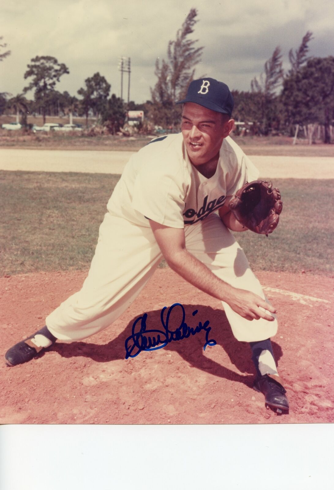 Clem Labine Dodgers Autographed/Signed 8x10 Photo PASS 142574