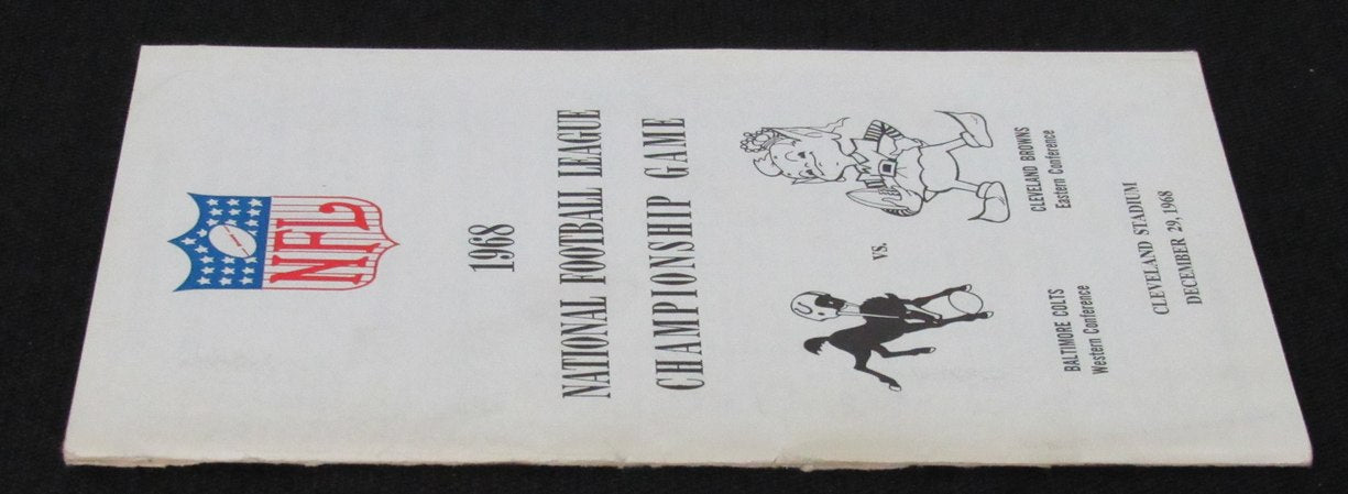1968 NFL Super Bowl II Media/Press Guide Colts vs. Browns 188815