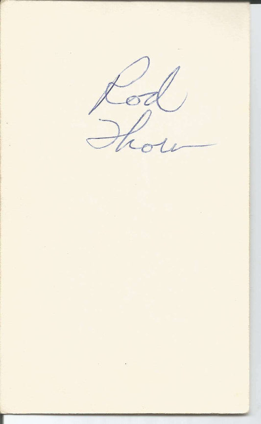 Rob Thorn Chicago Bulls Signed/Autographed 3x5 Index Card 150585