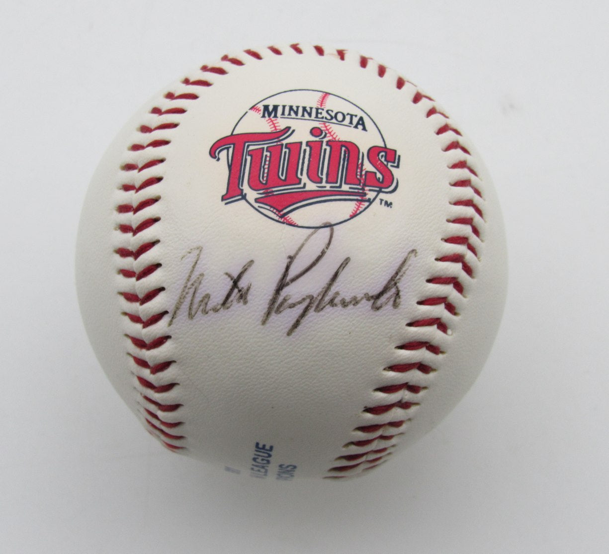 Mike Pagliarulo Autographed Minnesota Twins Logo Baseball 180062