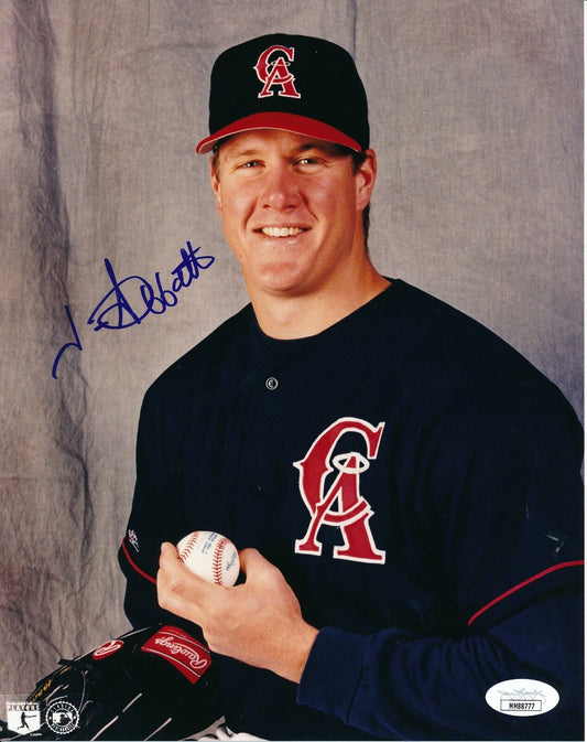 Jim Abbott California Angels Signed/Autographed 8x10 Photo JSA 159919