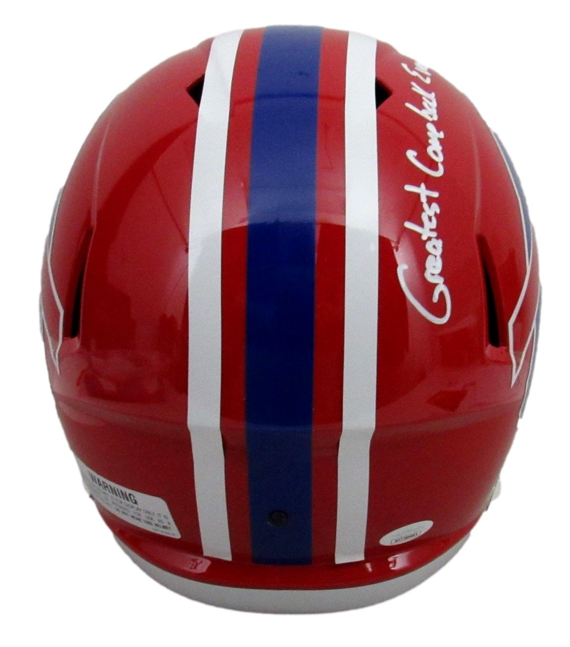 Frank Reich Signed Speed Replica Full Size Football Helmet Buffalo Bills JSA 009