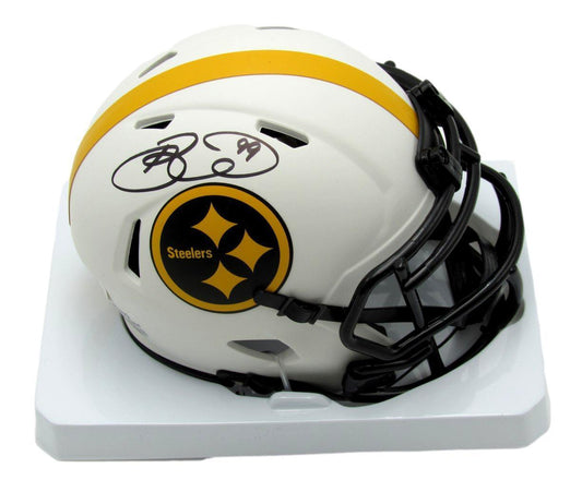 Brett Keisel Autographed Mini Lunar Eclipse Football Helmet Steelers JSA