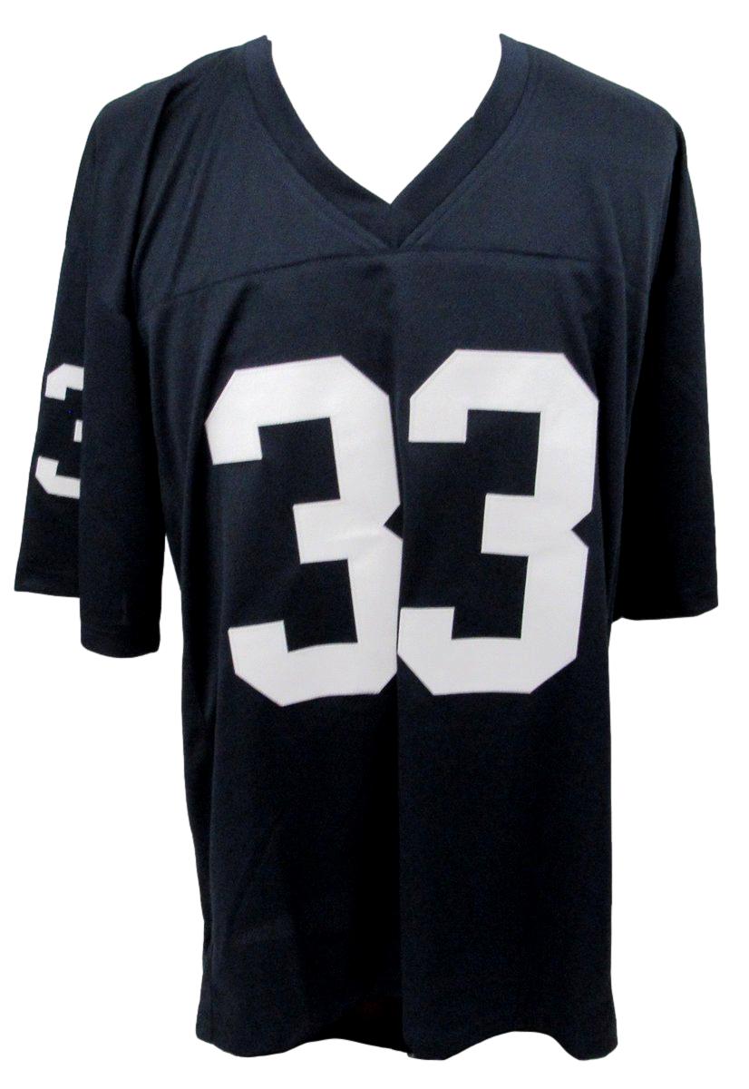 Jack Ham HOF Signed/Inscr Blue Penn State Custom Football Jersey Becket 192382