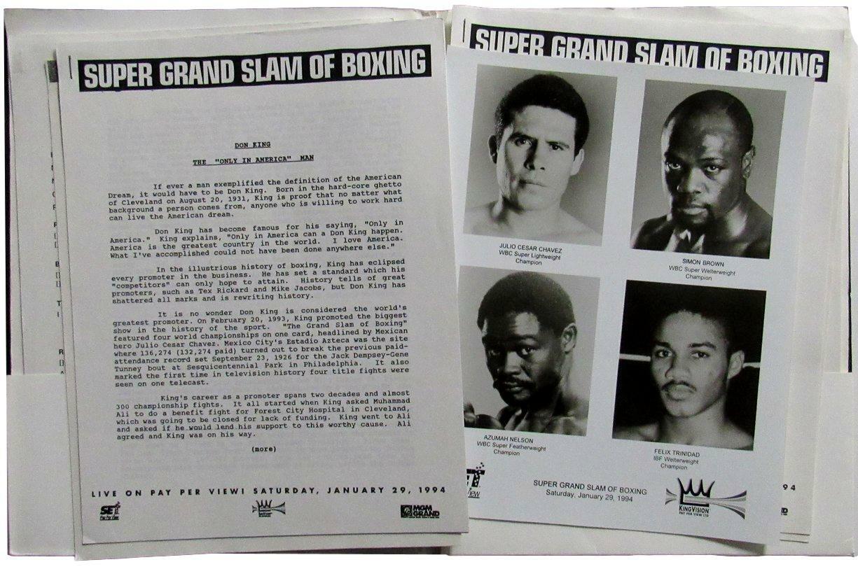 1994 Super Lightweight Championship Boxing Chavez vs. Randall Press Kit 167492