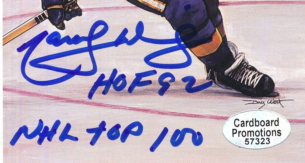 Marcel Dionne Autographed/Inscribed 3.5x5.5 Legends of Hockey Card #54 Kings