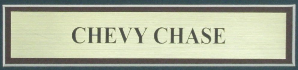 Chevy Chase Signed/Auto "Caddy Shack" Pin Flag w/ Photos Framed JSA 189733