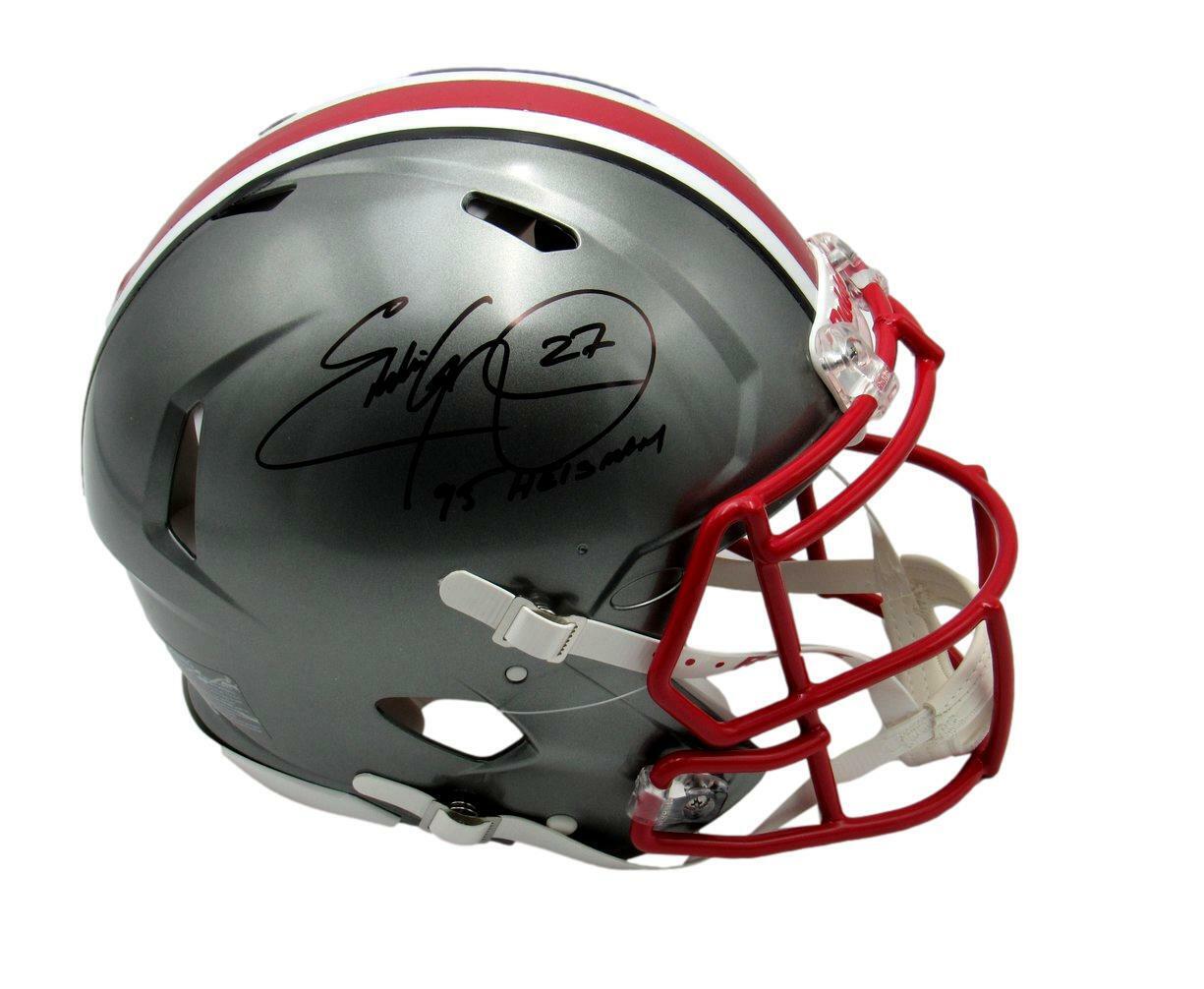 Eddie George Signed Ohio State Speed Full Size FLASH  Authentic Helmet Beckett