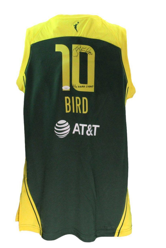 Sue Bird Autographed/Inscr Green Nike Basketball Jersey Seattle Storm JSA 179437