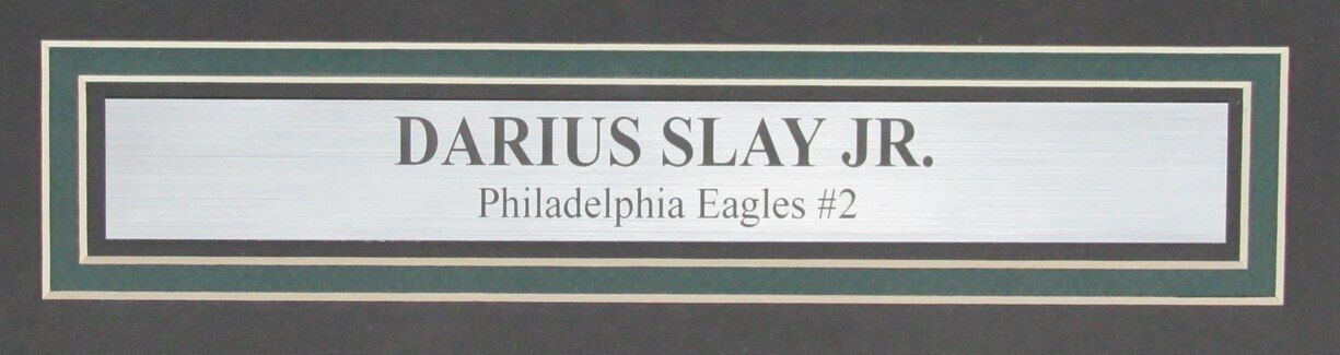Darius Slay Autographed 16x20 Photo Philadelphia Eagles Framed PSA/DNA