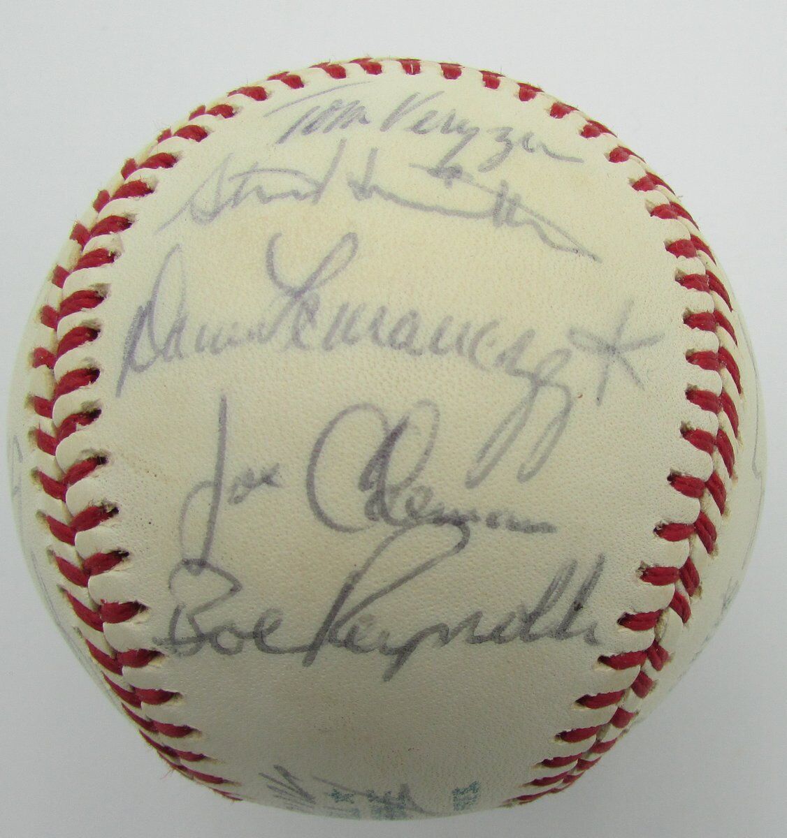 1975 Detroit Tigers Team Signed by 26 OAL Baseball Lolich Brown 149802