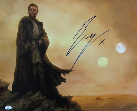 Ewan McGregor Autographed/Signed 16x20 Photo "Obi-Wan Kenobi" JSA