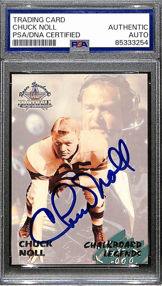 Chuck Noll HOF Signed/Auto 1994 Ted Williams Card Co #69 Steelers PSA/DNA 192508