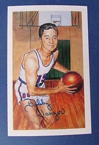 Bobby Wanzer Autographed/Signed Center Court Ron Lewis Postcard 123240