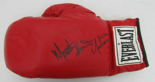 Matthew Saad Muhammad HOF Signed Everlast Boxing Glove JSA 134497