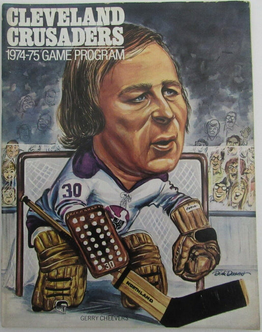 1974-75 Cleveland Crusaders Vs. Michigan Stags WHA Hockey Program 150607