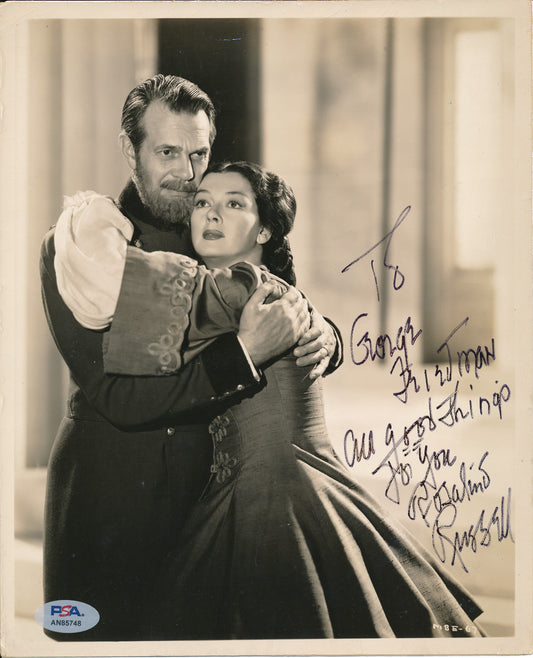 Rosalind Russell Signed/Inscribed Vintage 8x10 B/W Photo Actress PSA/DNA 192274