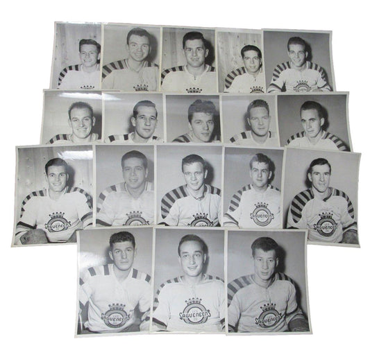 Chicoutimi Sagueneens QSHL 18 early 1950s Team Issued 8x10 Photos 192145