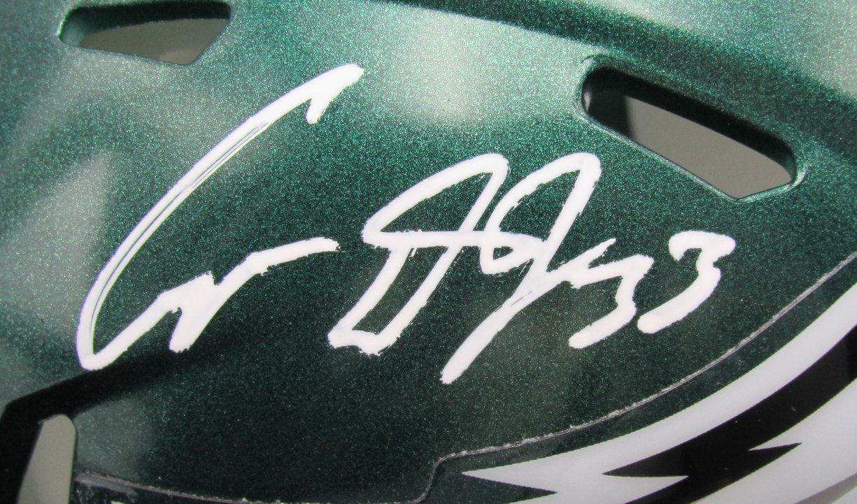 Cooper DeJean Autographed/Signed Eagles Speed Mini Helmet Fanatics 193042