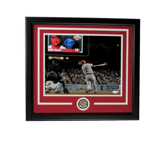 Matt Stairs 2008 NLCS Phillies Signed/Auto 11x14 Photo Framed JSA 165788