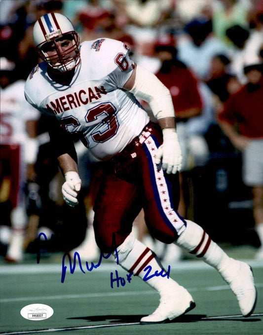 Mike Munchak Houston Oilers HOF Signed/Auto 8x10 Pro Bowl  Photo JSA 161560