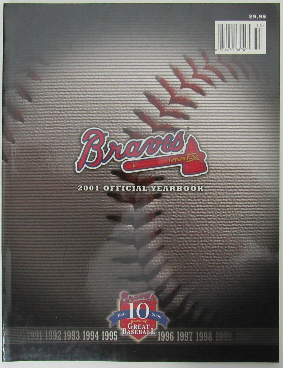 2001 Atlanta Braves MLB Official Team Yearbook 149856