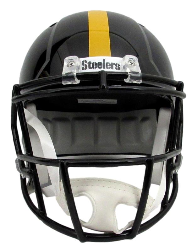 George Pickens Autographed Full Size Black Speed Replica Helmet Steelers JSA