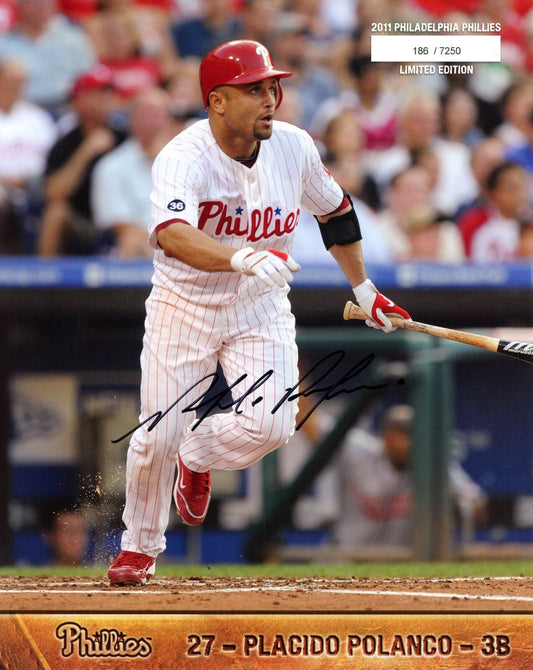 Placido Polanco Autographed 2011 8x10 Phillies Phan Photo
