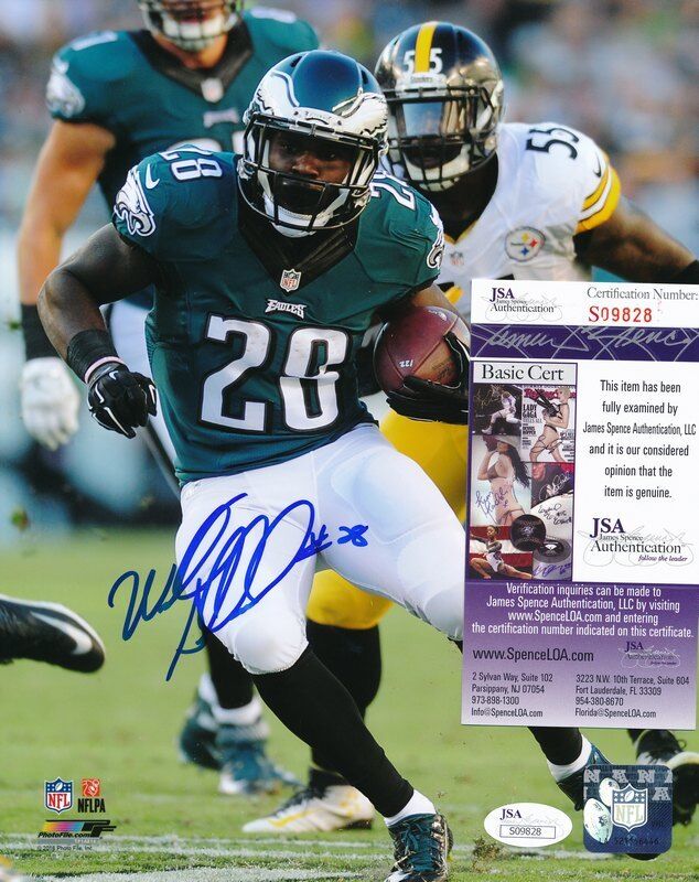 Wendell Smallwood Philadelphia Eagles Signed 8x10 Color Photo JSA 140164