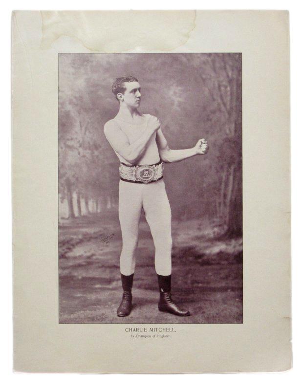 Charlie Mitchell  Boxer 1895 Boxing Gladiators 11x15 Supplement Poster.