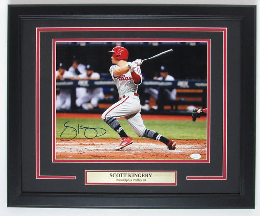 Scott Kingery Philadelphia Phillies Signed 11x14 Photo Framed JSA 500045
