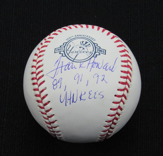 Frank Howard Signed/Auto Yankees 100th OML Baseball MAB Inscr 187104