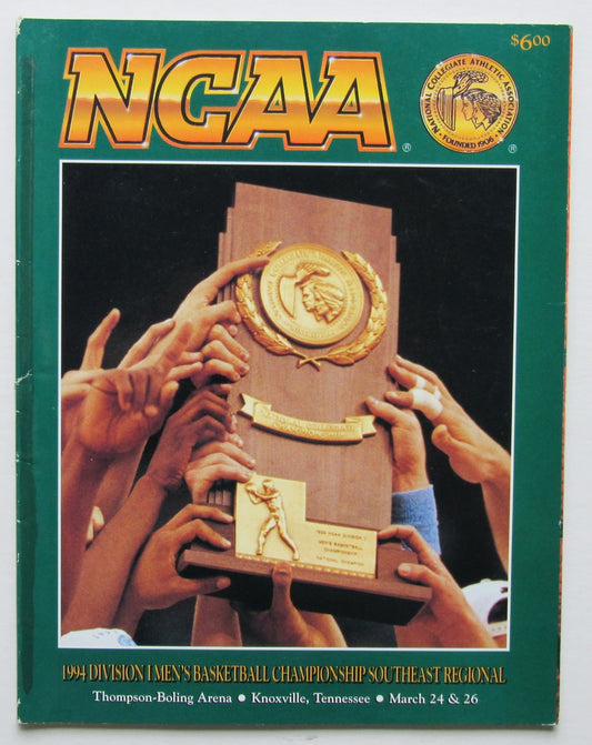 1994 NCAA Basketball Southeast Regional Program Purdue/Duke 181317