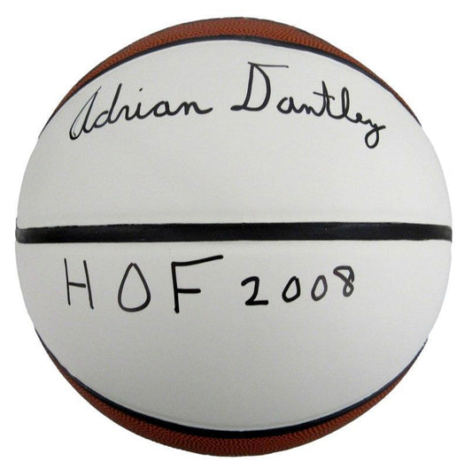 Adrian Dantley HOF Autographed/Inscribed Basketball Utah Jazz Beckett 180357