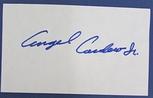 Angel Cordero Jr. HOF Jockey Horse Racing Signed 3x5 Index Card 125368