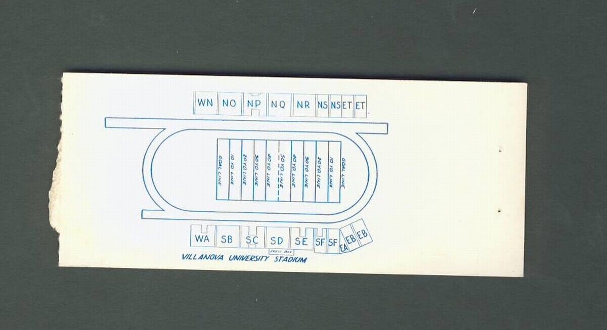 Detroit vs Villanova Ticket Stub 10-10-1964 142221