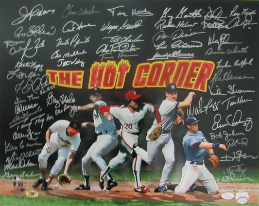 Third Base Greats "The Hot Corner" Multi-Signed 16x20 Color Print JSA 140527