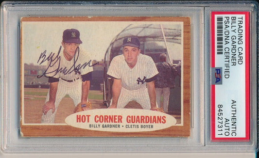 Billy Garner Yankees Signed/Autographed 1962 TOPPS Card #163 PSA/DNA 166503