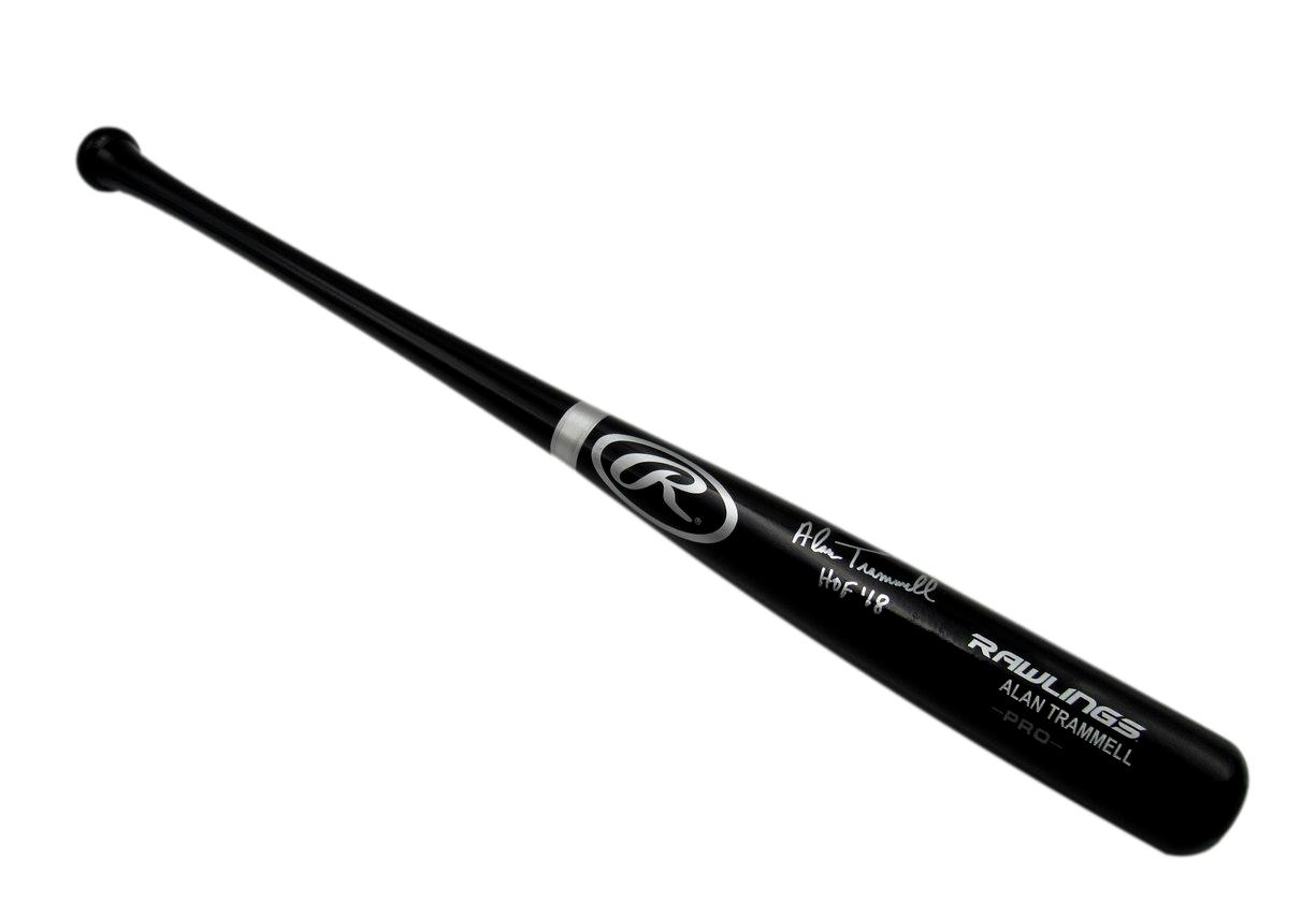 Alan Trammell HOF Autographed/Inscribed Rawlings PRO Bat Tigers JSA 183638