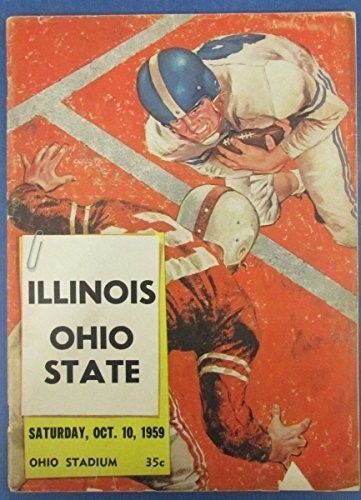 1959 Game Program Illinois Fighting Illini v. Ohio State Buckeyes 126985