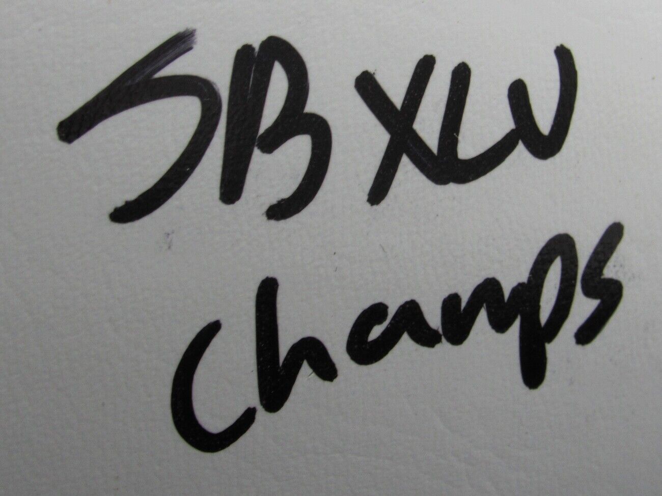 John Kuhn Signed/Inscribed "SB XLV Champs" Packers Logo Football JSA 156760