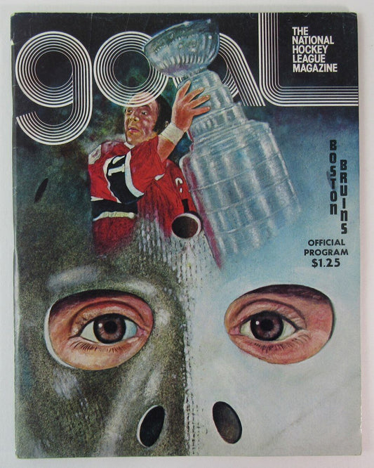 1976 GOAL NHL Magazine Boston Bruins vs. Colorado Rockies Official Program