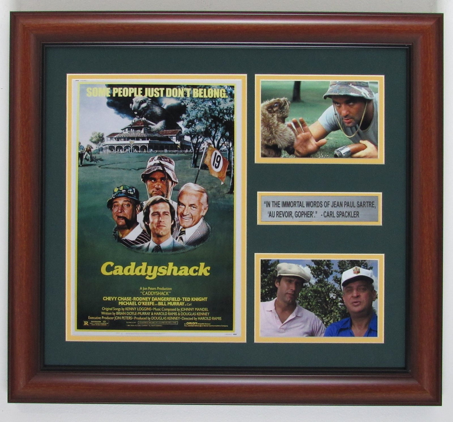 Caddyshack Movie Poster Framed Collage Unsigned
