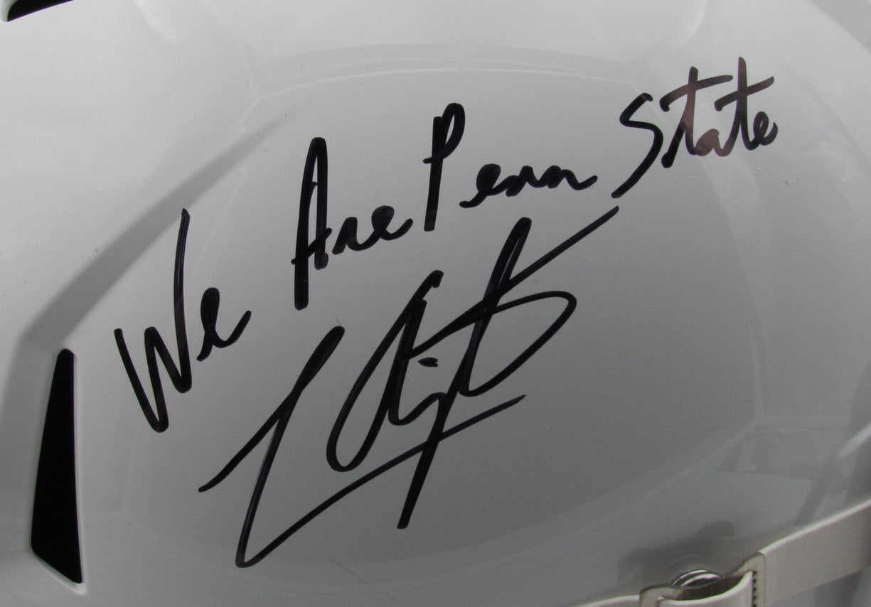 LaVar Arrington Signed/Insc Penn State Full Size Speed Replica Helmet JSA 190814