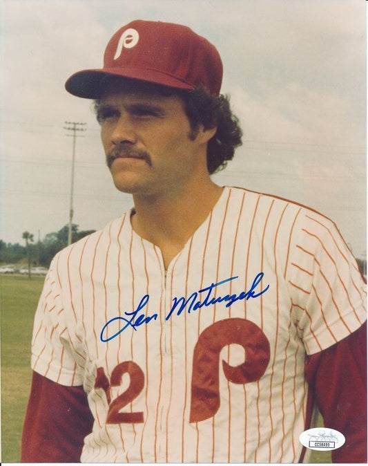 Len Matuszek Philadelphia Phillies Signed 8x10 Color Photo JSA 141322